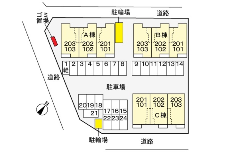 駐車場配置図