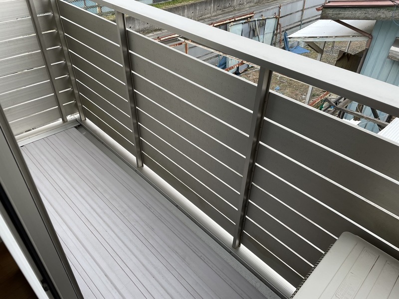 バルコニー（写真は102号室を引用）
